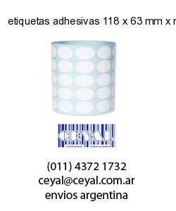etiquetas adhesivas 118 x 63 mm x mm