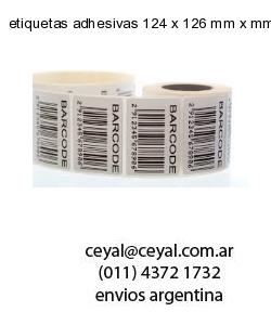 etiquetas adhesivas 124 x 126 mm x mm