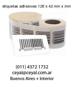 etiquetas adhesivas 128 x 42 mm x mm