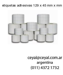 etiquetas adhesivas 129 x 45 mm x mm