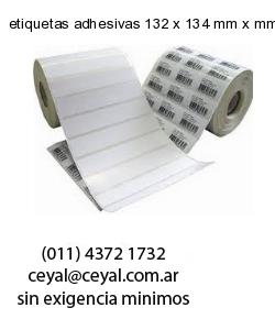 etiquetas adhesivas 132 x 134 mm x mm