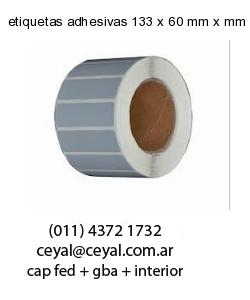etiquetas adhesivas 133 x 60 mm x mm