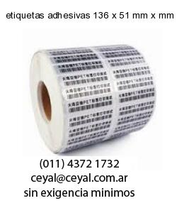 etiquetas adhesivas 136 x 51 mm x mm