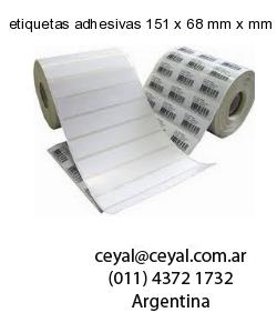 etiquetas adhesivas 151 x 68 mm x mm