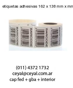 etiquetas adhesivas 162 x 138 mm x mm
