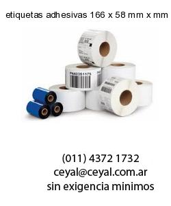 etiquetas adhesivas 166 x 58 mm x mm