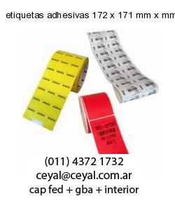 etiquetas adhesivas 172 x 171 mm x mm