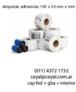 etiquetas adhesivas 193 x 30 mm x mm