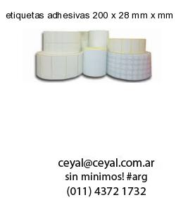 etiquetas adhesivas 200 x 28 mm x mm