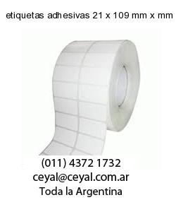 etiquetas adhesivas 21 x 109 mm x mm