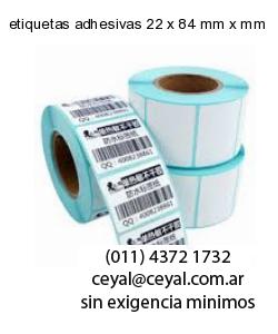 etiquetas adhesivas 22 x 84 mm x mm