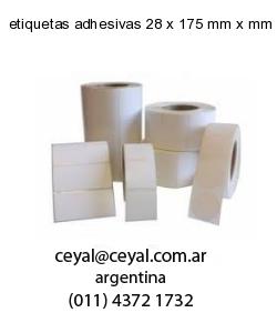 etiquetas adhesivas 28 x 175 mm x mm