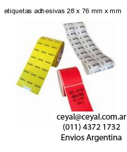 etiquetas adhesivas 28 x 76 mm x mm