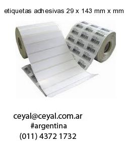etiquetas adhesivas 29 x 143 mm x mm
