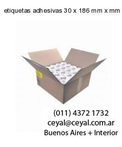 etiquetas adhesivas 30 x 186 mm x mm