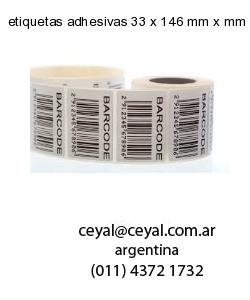 etiquetas adhesivas 33 x 146 mm x mm