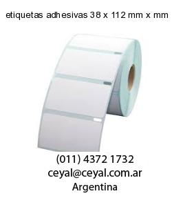 etiquetas adhesivas 38 x 112 mm x mm