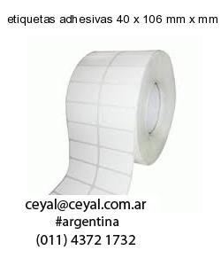 etiquetas adhesivas 40 x 106 mm x mm
