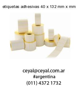 etiquetas adhesivas 40 x 132 mm x mm