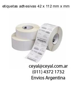 etiquetas adhesivas 42 x 112 mm x mm