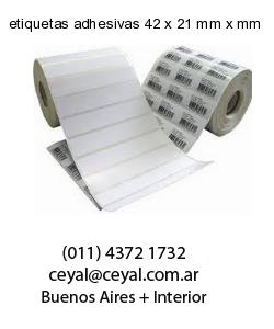 etiquetas adhesivas 42 x 21 mm x mm