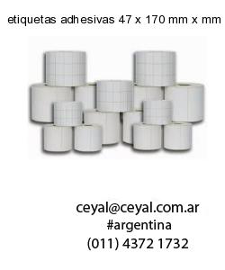 etiquetas adhesivas 47 x 170 mm x mm