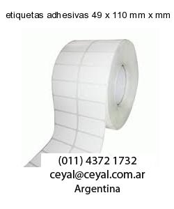 etiquetas adhesivas 49 x 110 mm x mm