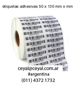 etiquetas adhesivas 50 x 130 mm x mm