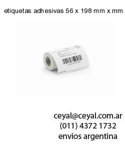 etiquetas adhesivas 56 x 198 mm x mm
