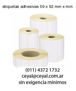 etiquetas adhesivas 59 x 92 mm x mm