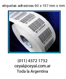 etiquetas adhesivas 60 x 157 mm x mm