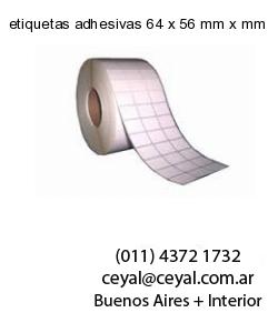 etiquetas adhesivas 64 x 56 mm x mm