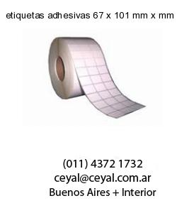 etiquetas adhesivas 67 x 101 mm x mm