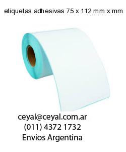 etiquetas adhesivas 75 x 112 mm x mm