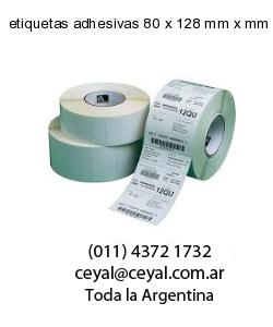 etiquetas adhesivas 80 x 128 mm x mm