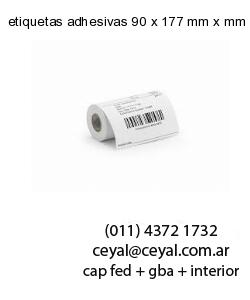 etiquetas adhesivas 90 x 177 mm x mm