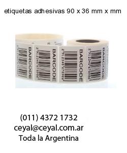etiquetas adhesivas 90 x 36 mm x mm