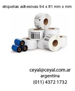 etiquetas adhesivas 94 x 81 mm x mm