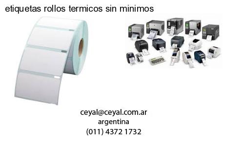 etiquetas rollos termicos sin minimos