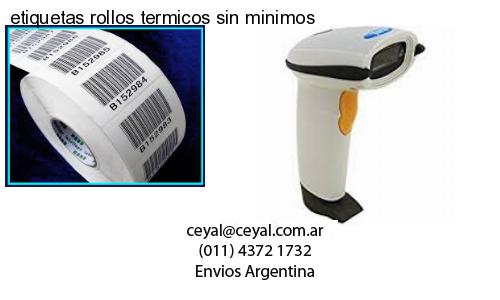 etiquetas rollos termicos sin minimos