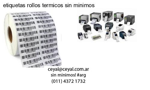etiquetas rollos termicos sin minimos