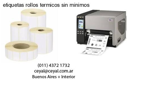 etiquetas rollos termicos sin minimos