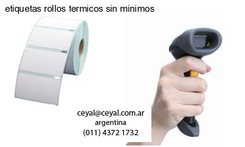 etiquetas rollos termicos sin minimos