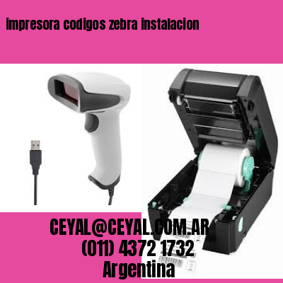 impresora codigos zebra instalacion