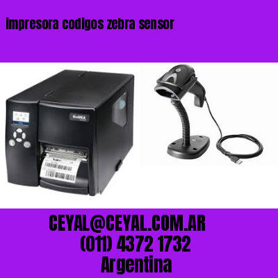 impresora codigos zebra sensor
