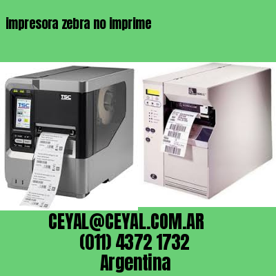 impresora zebra no imprime