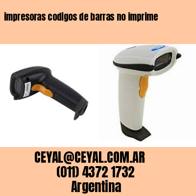 impresoras codigos de barras no imprime