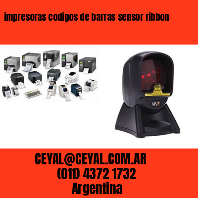 impresoras codigos de barras sensor ribbon