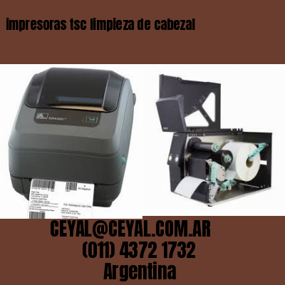 impresoras tsc limpieza de cabezal