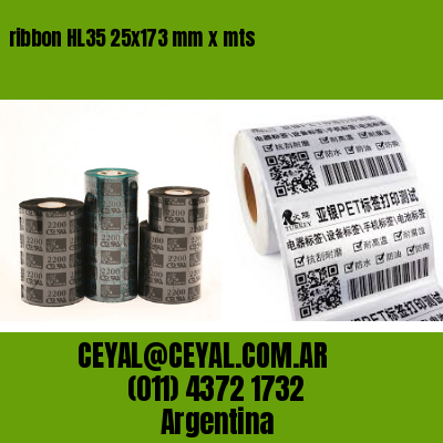 ribbon HL35 25×173 mm x mts